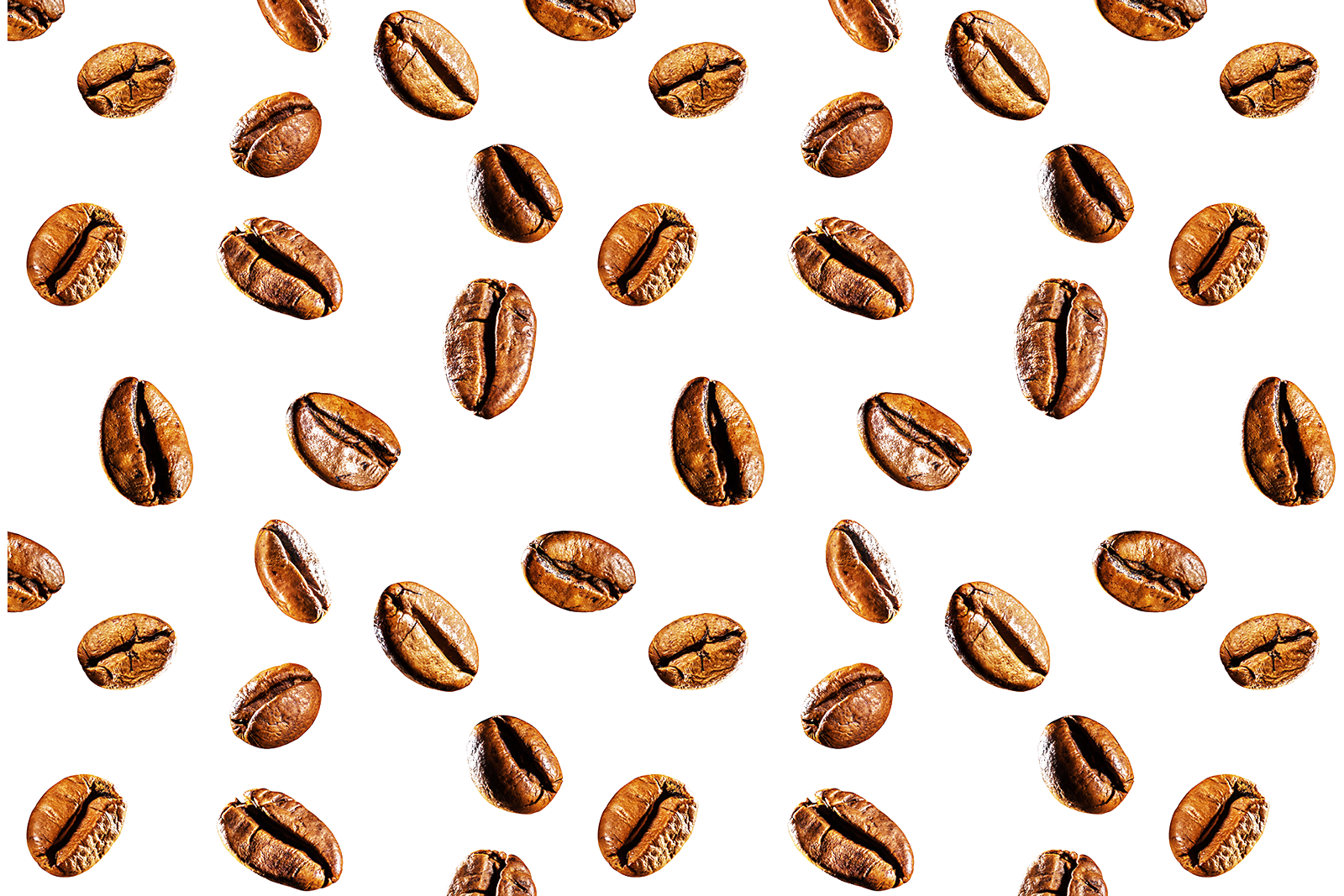 Pattern background chicchi di caffè